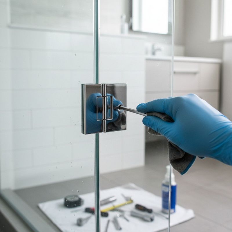 Shower Door Repair detail